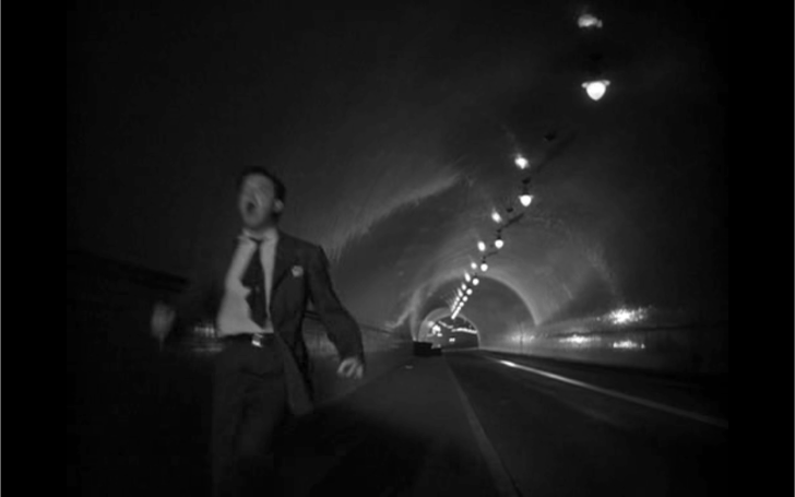 Frank Enley (Van Heflin) experiencing a guilt-ridden flashback to his wartime conduct in Act of Violence (dir. Fred Zinnemann, 1948)